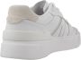 Lacoste Logo Sneaker Mat Leer Zijlabel In reliëf Vetersluiting White Dames - Thumbnail 10