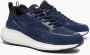 Lacoste EVO Textiel Navy Wit Sneakers Blue Heren - Thumbnail 2