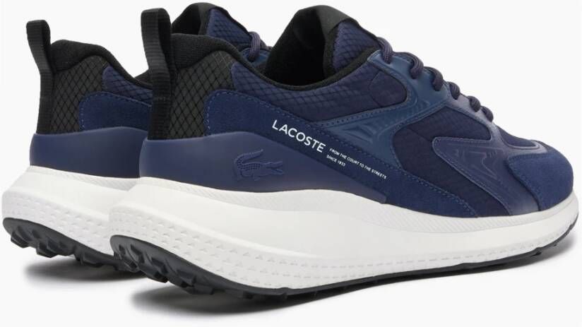 Lacoste EVO Textiel Navy Wit Sneakers Blue Heren