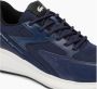 Lacoste EVO Textiel Navy Wit Sneakers Blue Heren - Thumbnail 5