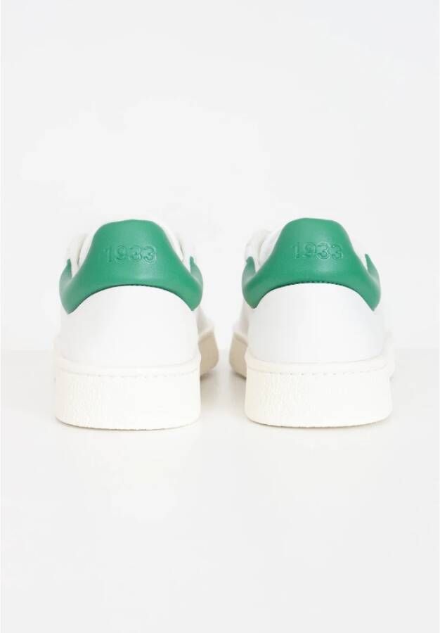 Lacoste Groene leren Baseshot sneakers White Heren