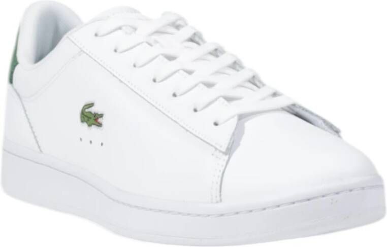 Lacoste Groene Rubberen Zool Sneakers White Heren