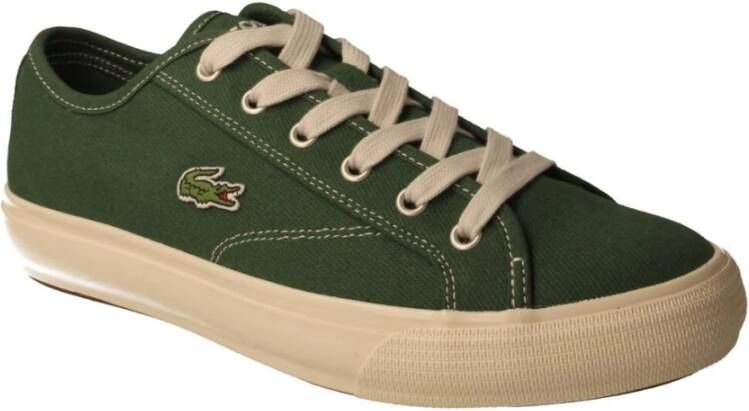 Lacoste Groene textiel sportschoenen Green Heren