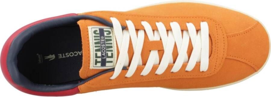 Lacoste Heren Baseshot Sneakers Orange Heren