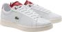Lacoste Heren Sneakers Carnaby Pro Wit Rood White Heren - Thumbnail 7
