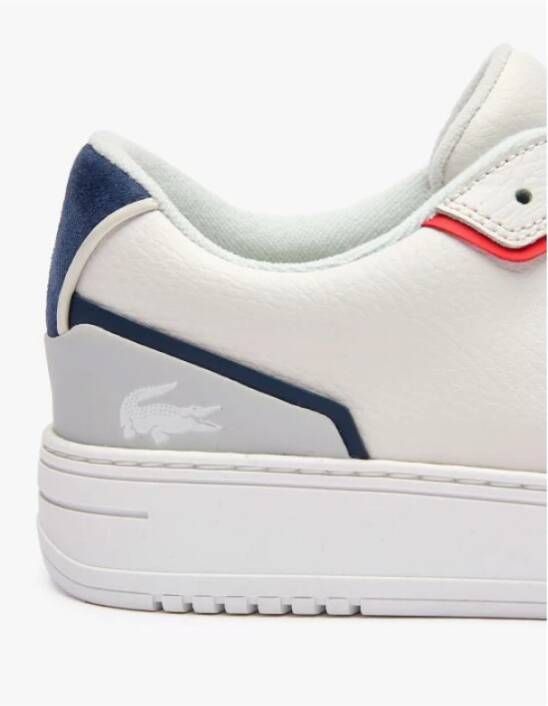 Lacoste Leer L001 -model Wit Heren