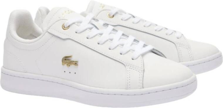 Lacoste Premium leren Carnaby Pro sneakers White Dames