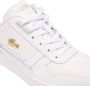 Lacoste Logo Sneaker Mat Leer Label Ingedrukt Vetersluiting White Dames - Thumbnail 5