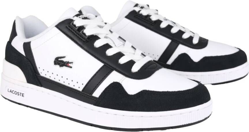 Lacoste Retro Mesh Sneaker Wit Zwart Black Heren