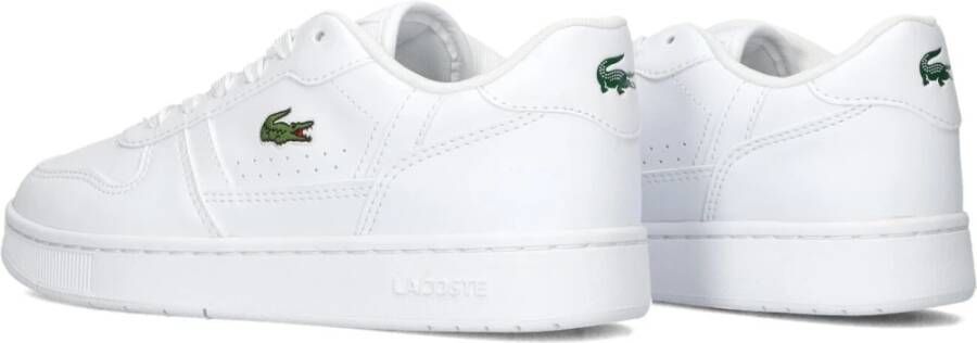 Lacoste Retro Sneakers T-Clip Wit Leer White Heren