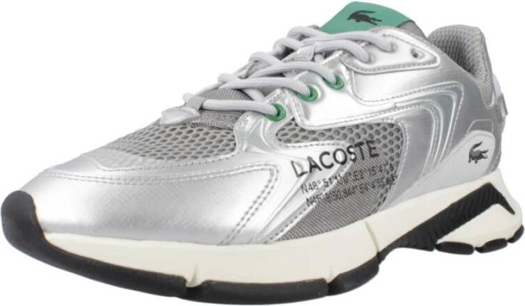 Lacoste Neo Leather Logo Sneakers Gray Heren
