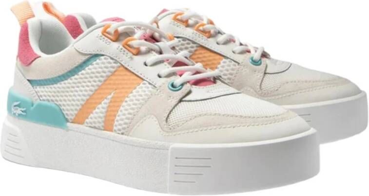 Lacoste Leren Hak Pop Sneakers Meerkleurig Dames