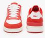 Lacoste sneaker T Clip rood wit - Thumbnail 12