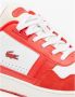 Lacoste sneaker T Clip rood wit - Thumbnail 13