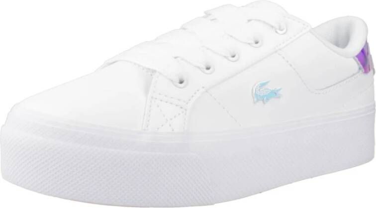 Lacoste Platform Sneakers voor modebewuste vrouwen White Dames