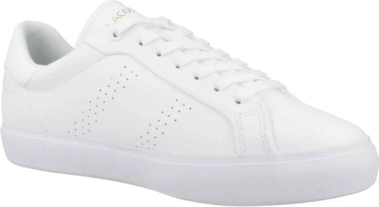 Lacoste Powercourt 2.0 Leren Damessneakers White Dames