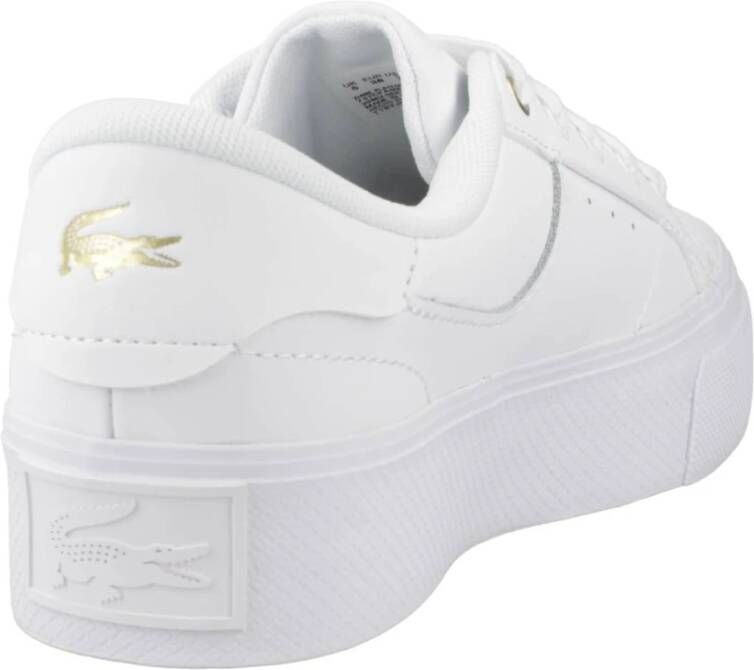 Lacoste Platform Logo Sneakers White Dames