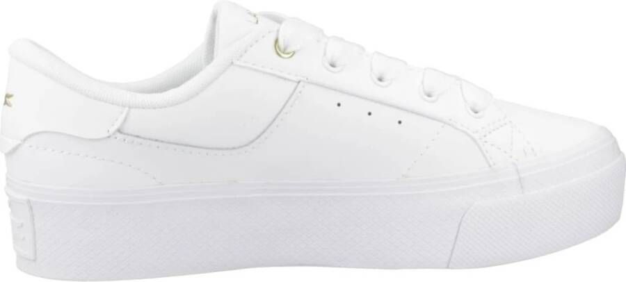 Lacoste Platform Logo Sneakers White Dames