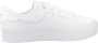 Lacoste Logo Sneaker Mat Leer Label Reliëf White Dames - Thumbnail 9