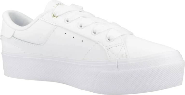 Lacoste Platform Logo Sneakers White Dames
