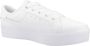 Lacoste Logo Sneakers Mat Leer Zijlabel In reliëf Brede Zool White Dames - Thumbnail 11