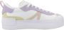 Lacoste Platform Leren Sneakers White Dames - Thumbnail 5