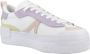 Lacoste Platform Leren Sneakers White Dames - Thumbnail 6