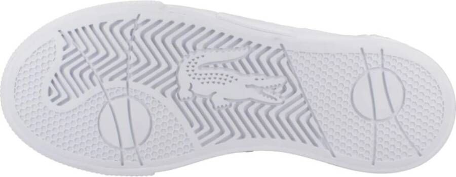 Lacoste Platform Leren Sneakers White Dames