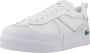 Lacoste L004 Platform Lifestyle in wit formaten: 37.5 - Thumbnail 4