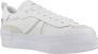 Lacoste L004 Platform Lifestyle in wit formaten: 37.5 - Thumbnail 7