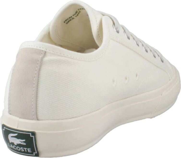 Lacoste Stijlvolle Textiel Backcourt Sneakers White Heren