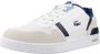 Lacoste T-Clip Heren Sneakers Schoenen Wit-Blauw 747SMA0071080 - Thumbnail 6