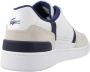 Lacoste T-Clip Heren Sneakers Schoenen Wit-Blauw 747SMA0071080 - Thumbnail 7