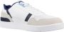 Lacoste T-Clip Heren Sneakers Schoenen Wit-Blauw 747SMA0071080 - Thumbnail 9
