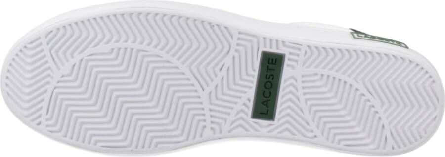 Lacoste Stijlvolle Leren Sneakers voor Mannen White Heren