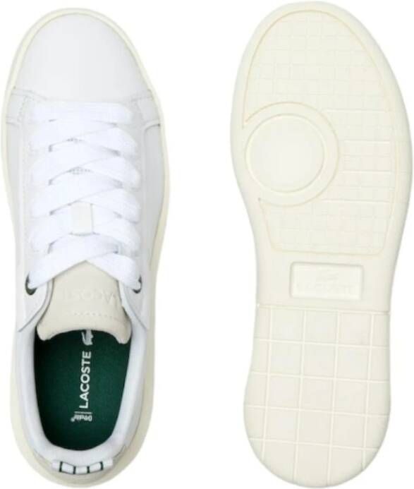 Lacoste Plat 65T Leren Platform Sneakers Wit Dames