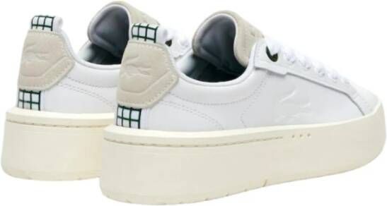 Lacoste Plat 65T Leren Platform Sneakers Wit Dames