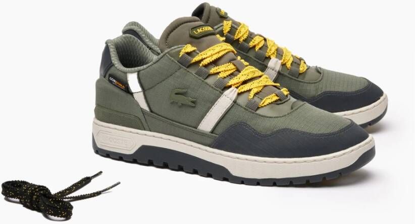 Lacoste Winter Textiel Khaki & Donkergrijze Sneakers Groen Heren