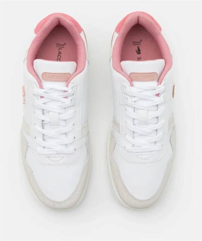 Lacoste Wit Roze Stijlvolle Sneaker