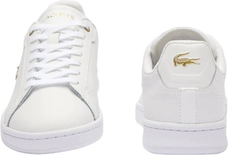 Lacoste Witte Casual Leren Sneakers oor rouwen White Dames