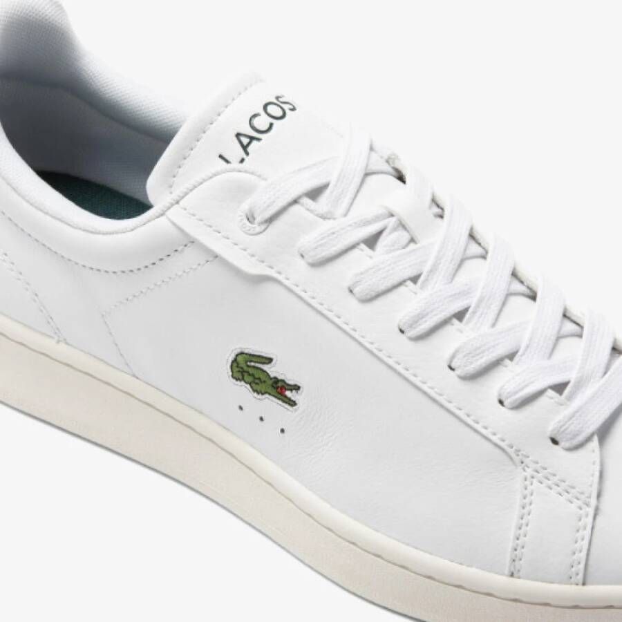 Lacoste Witte leren Carnaby voor heren White Heren