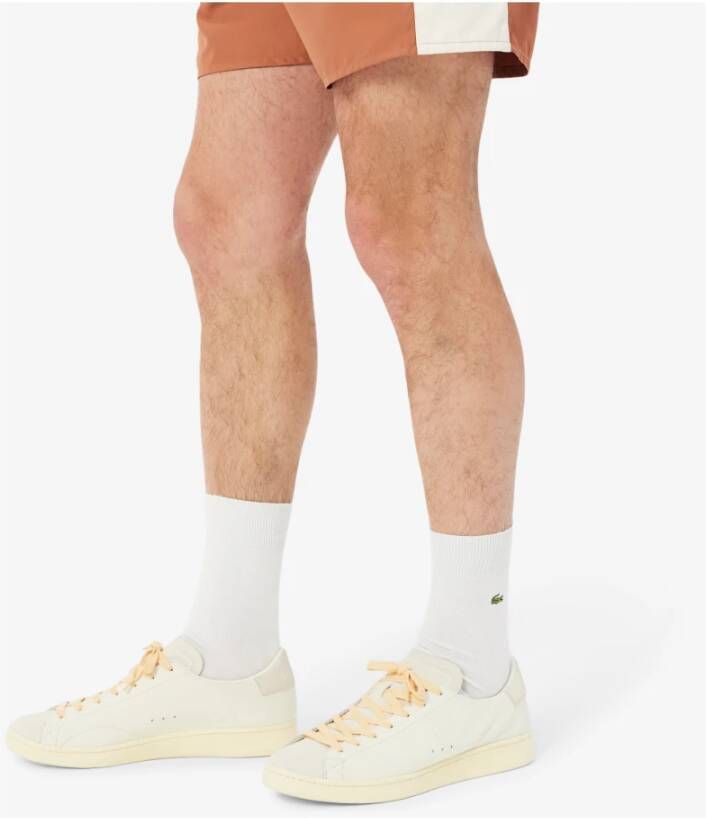 Lacoste Witte Leren Sneakers Carnaby Set