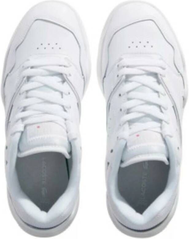 Lacoste Witte leren sneakers voor vrouwen