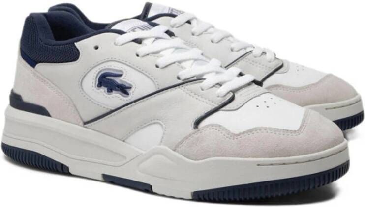 Lacoste Witte Leren Veterschoenen White Heren