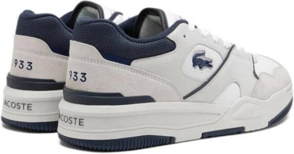 Lacoste Witte Leren Veterschoenen White Heren