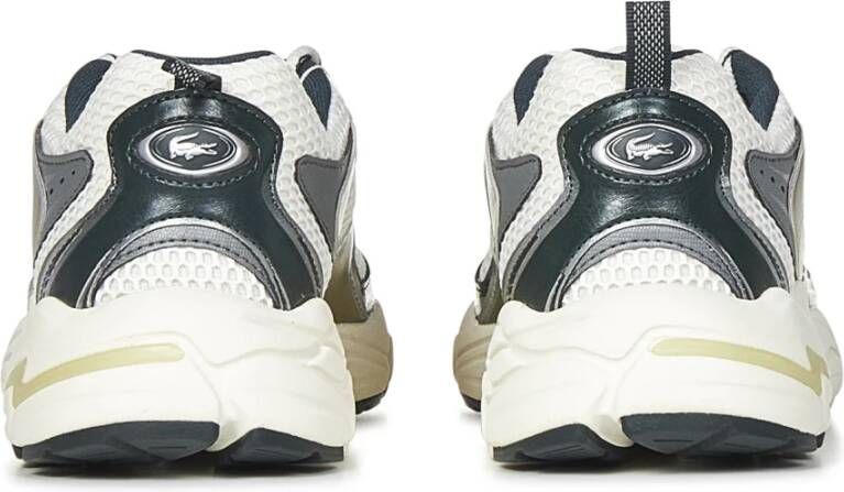 Lacoste Witte Mesh Sneakers voor Heren Multicolor Heren