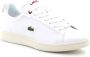 Lacoste Heren Sneakers Carnaby Pro Wit Rood White Heren - Thumbnail 2