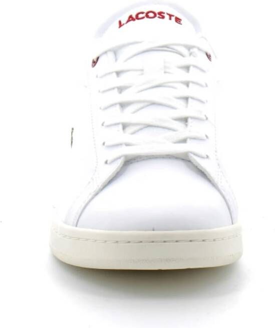 Lacoste Witte-Rode Carnaby Sneakers White Heren