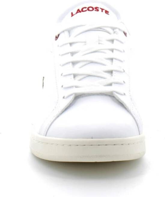 Lacoste Witte-Rode Carnaby Sneakers White Heren - Schoenen.nl