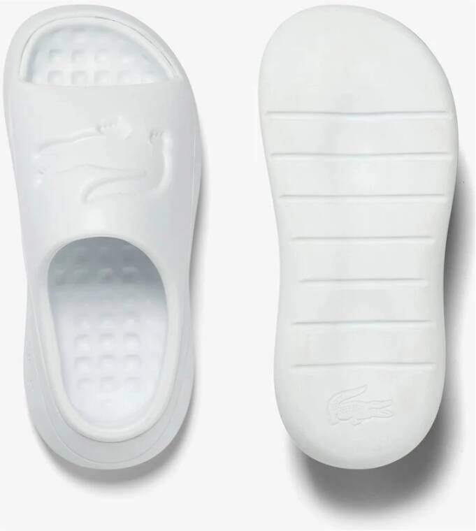 Lacoste Witte Serve Slide 3.0 Slippers White Heren